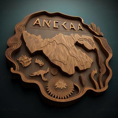 3D model Kazakhstan Republic of Kazakhstan (STL)